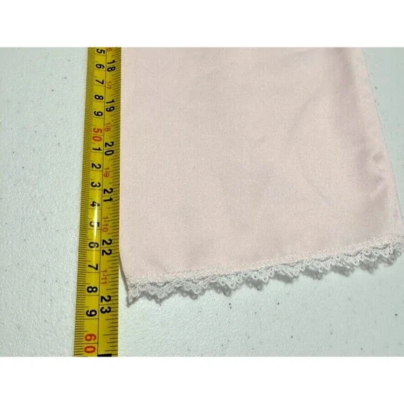 Miss Elaine Brushed Back/Satin Nightgown/LongSleeve/ Blush Pink w/Embroidery NWT - Picture 14 of 16